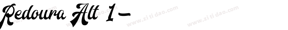 Redoura Alt 1字体转换
